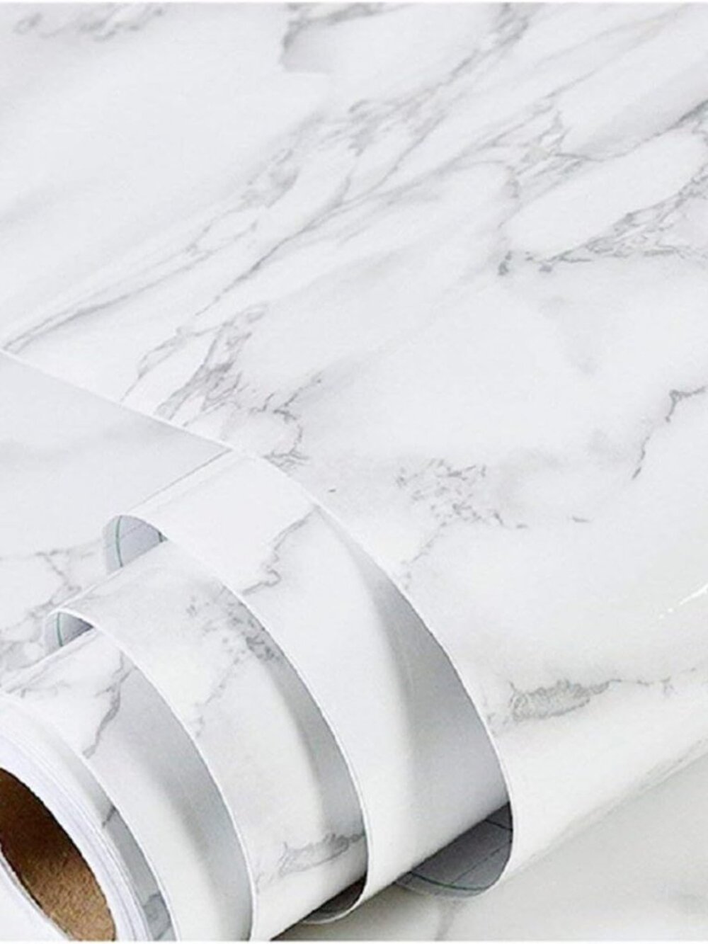 Marble Peel and Stick Wallpaper Kitchen Countertop & Cabinets Contact Paper